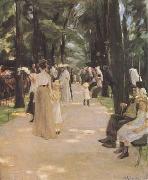 Max Liebermann The Parrot Walk at Amsterdam Zoo (mk09) oil painting picture wholesale